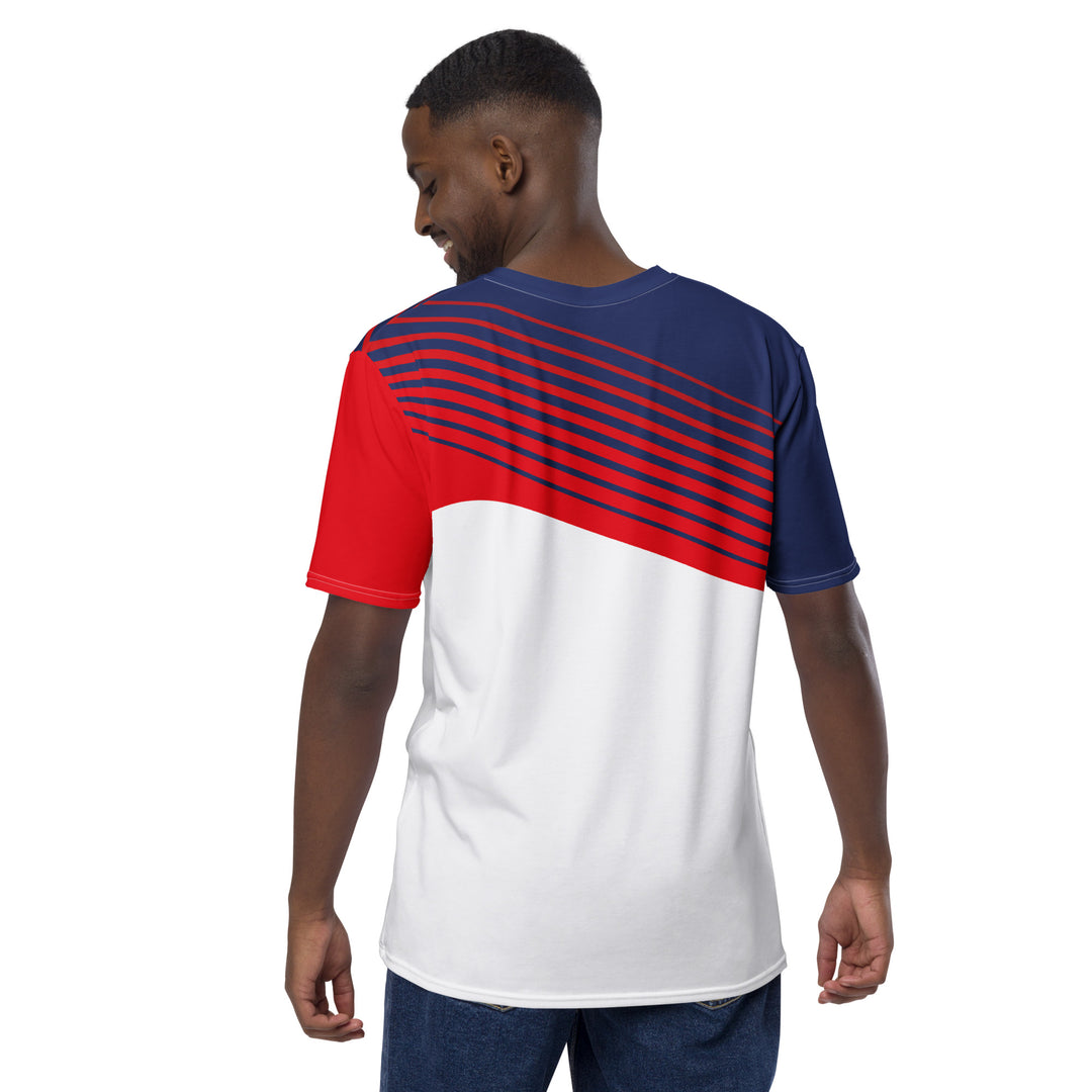 Premium Men's Jersey - White-Red Transition