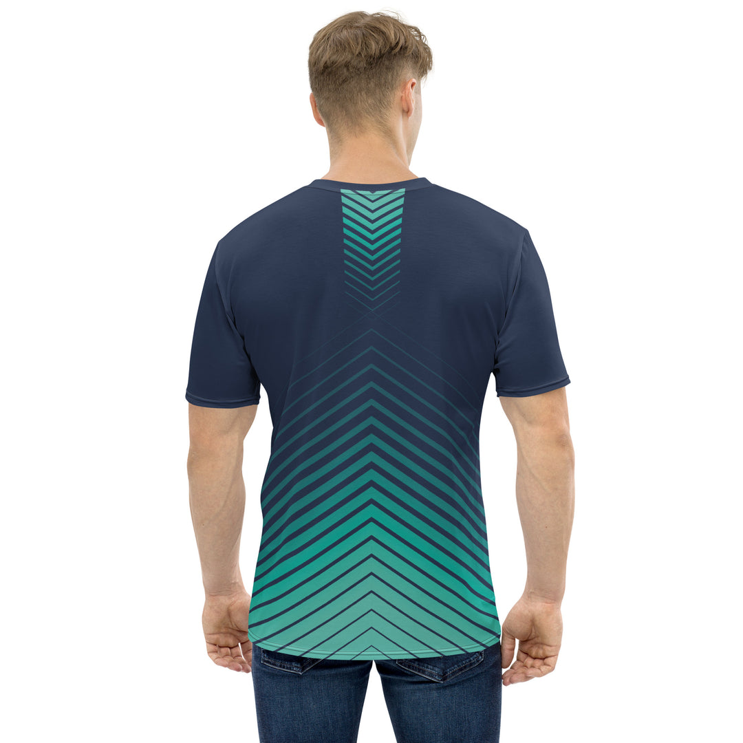 Premium Men's Jersey - Blue-Green Arrow