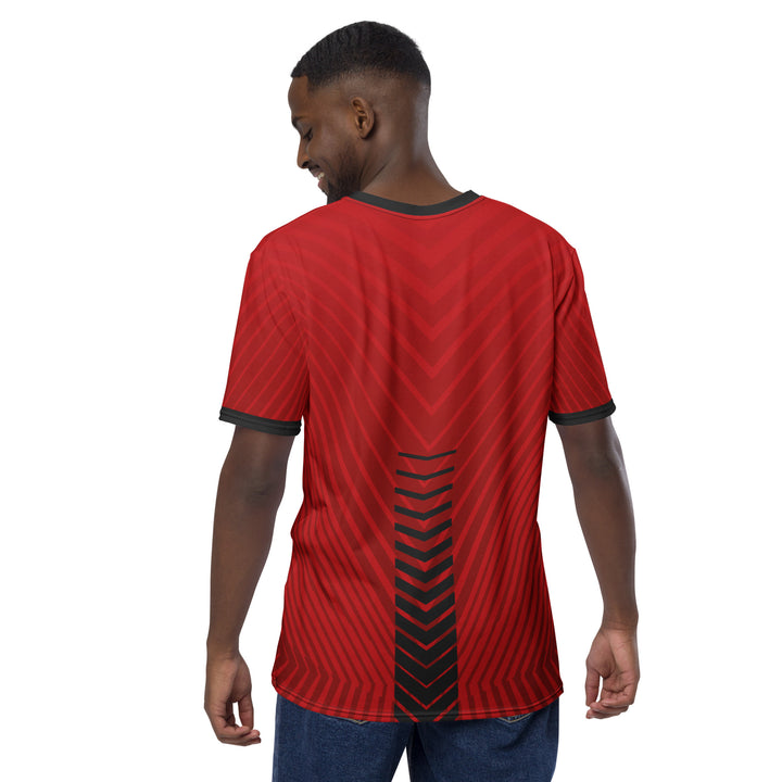 Premium Men's Jersey - Red-Grey Arrow