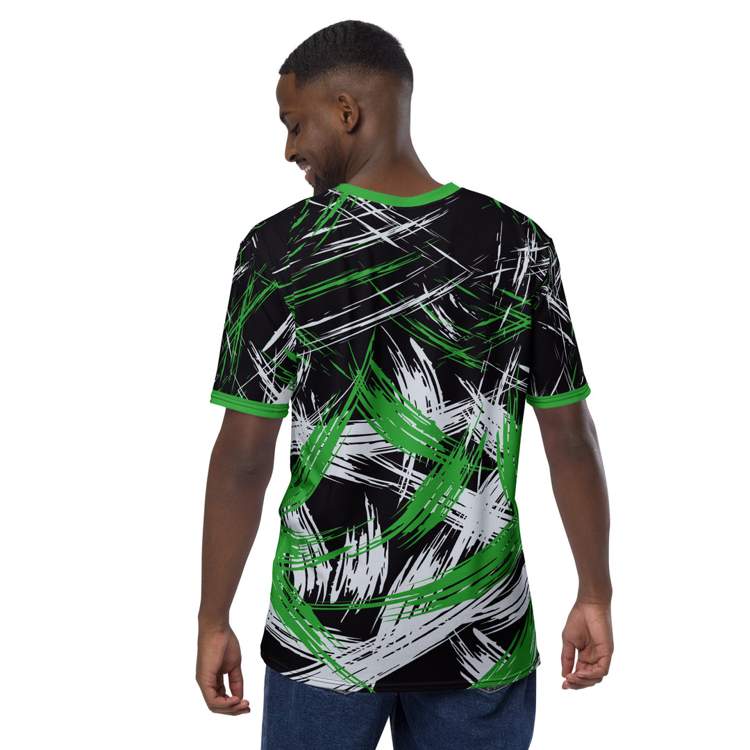 Premium Men's Jersey - Black-Green Chaos