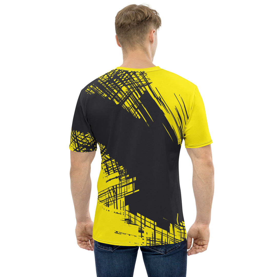 Premium Men's Jersey - Black-Yellow Race