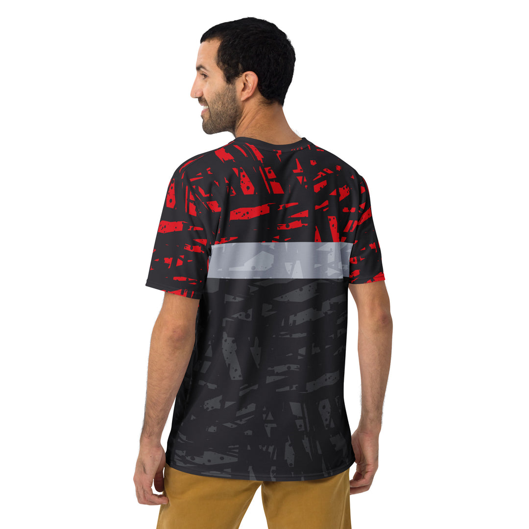 Premium Men's Jersey - Black-Red Separation