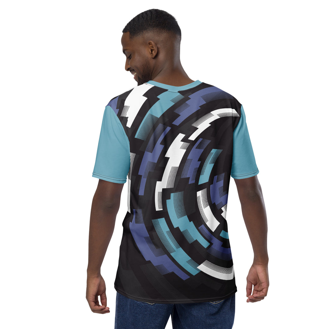 Premium Men's Jersey - Black-Blue Mech