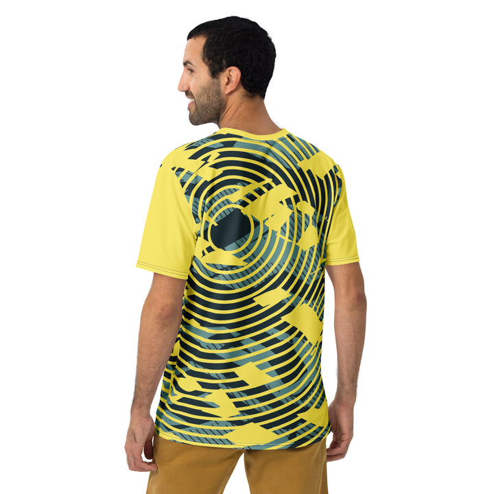 Premium Men's Jersey - Yellow-Green Circle