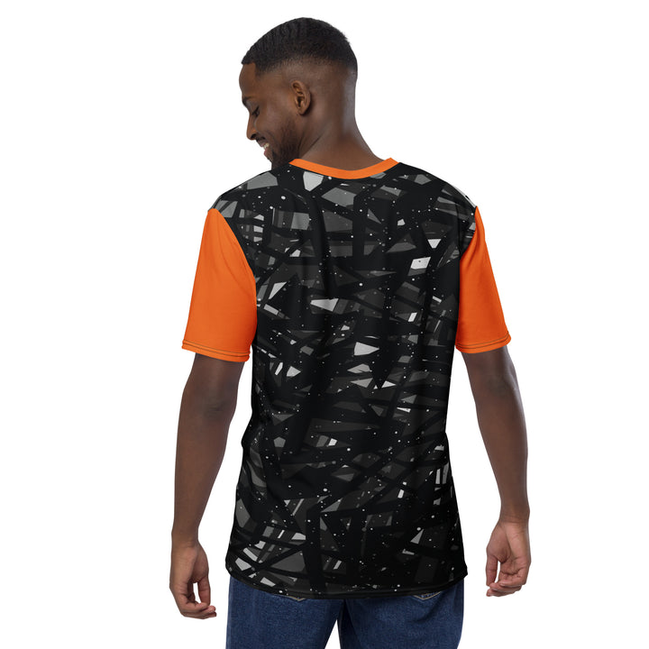 Premium Men's Jersey - Black-Orange Shards