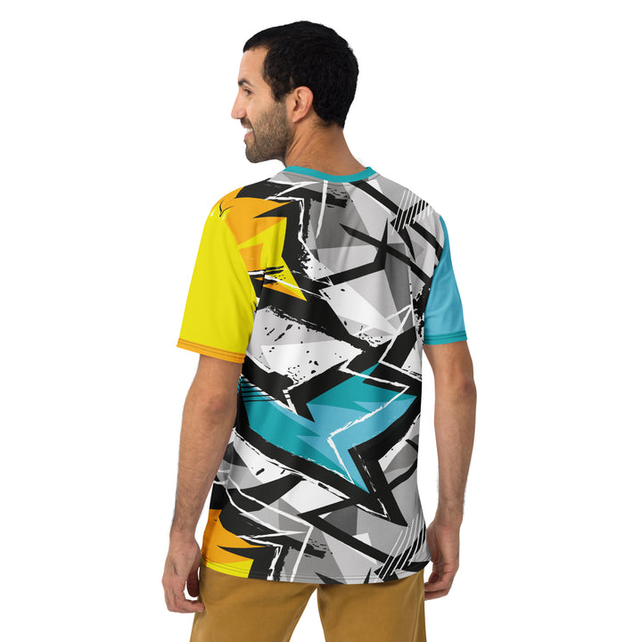 Premium Men's Jersey - Turquoise-Grey Comic