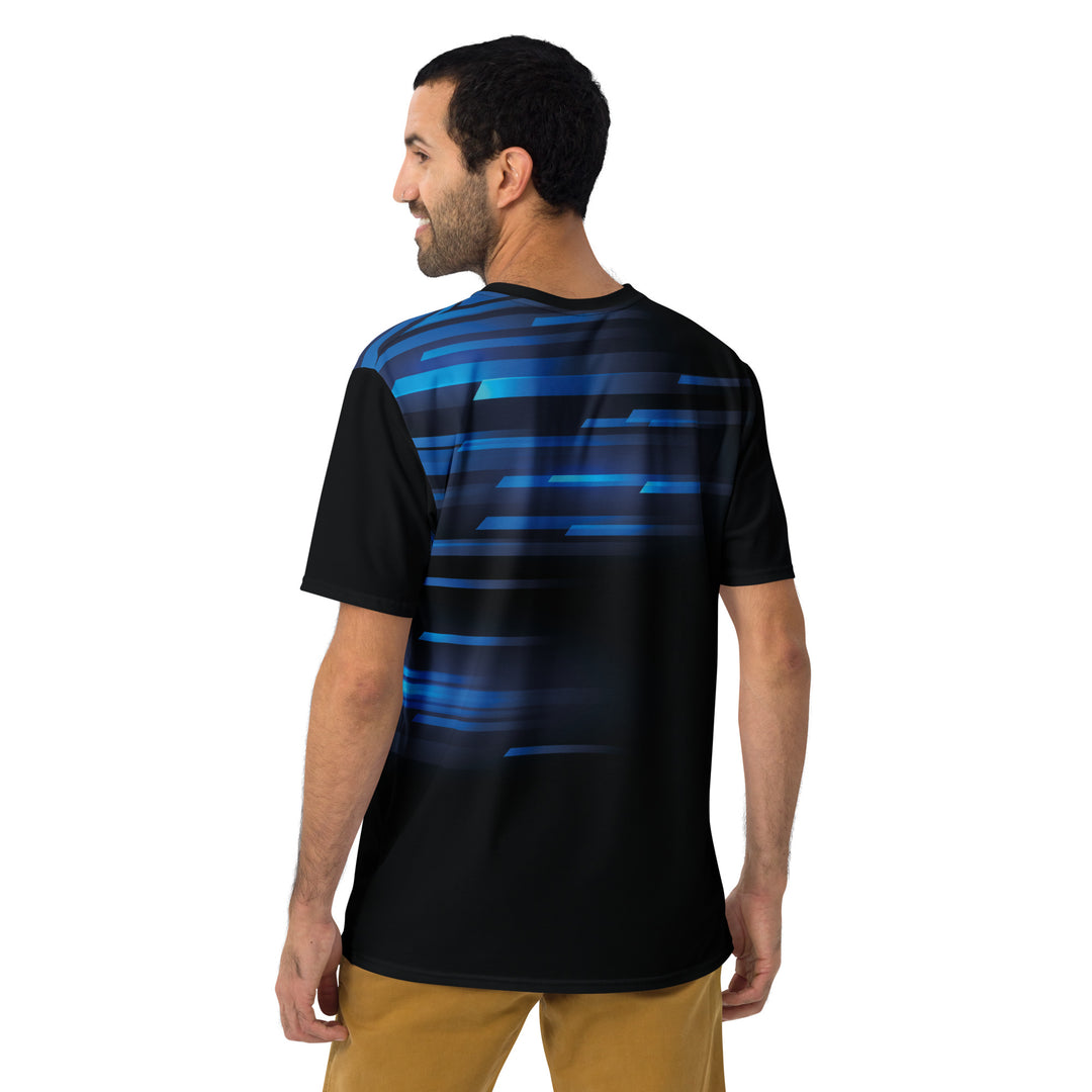 Premium Men's Jersey - Black-Blue Speed