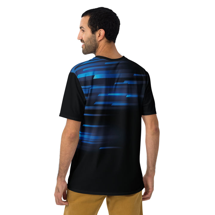 Premium Men's Jersey - Black-Blue Speed