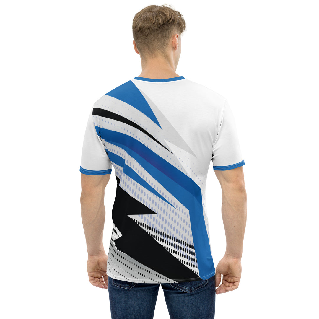 Premium Men's Jersey - White-Blue Strike