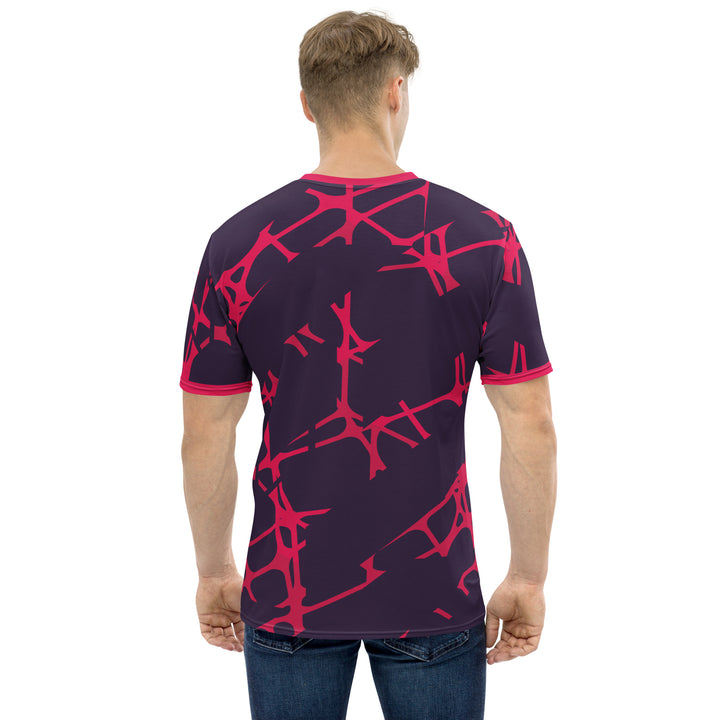 Premium Men's Jersey - Purple-Red Wire