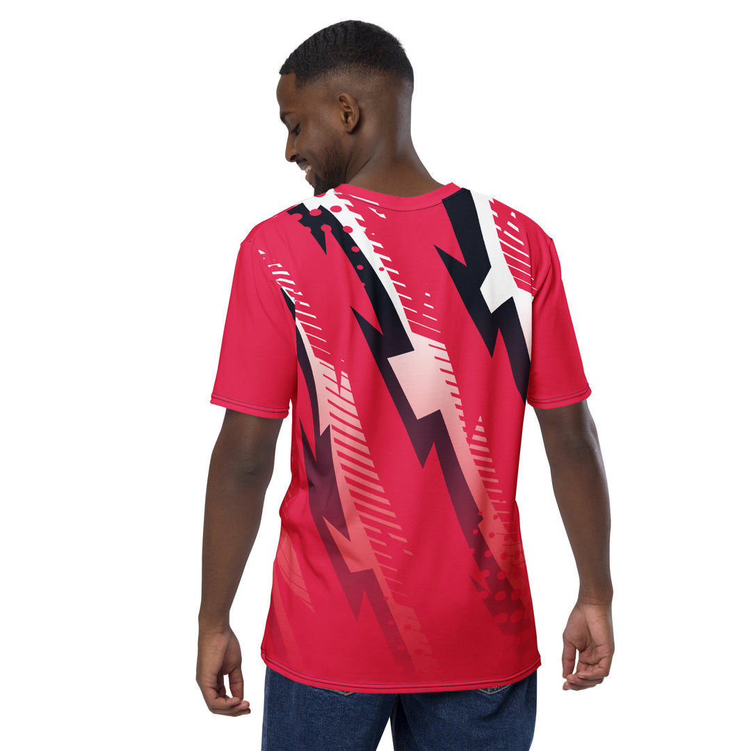 Premium Men's Jersey - Red-White Puzzle