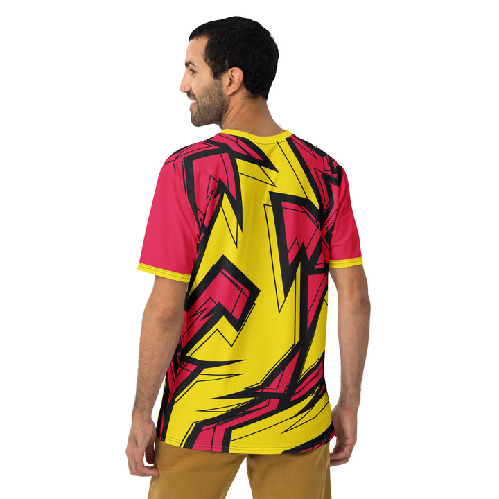 Premium Men's Jersey - Pink-Yellow Graffiti