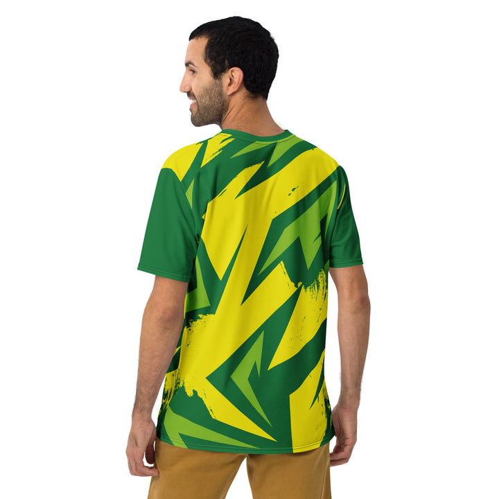 Premium Men's Jersey - Green-Yellow Edge