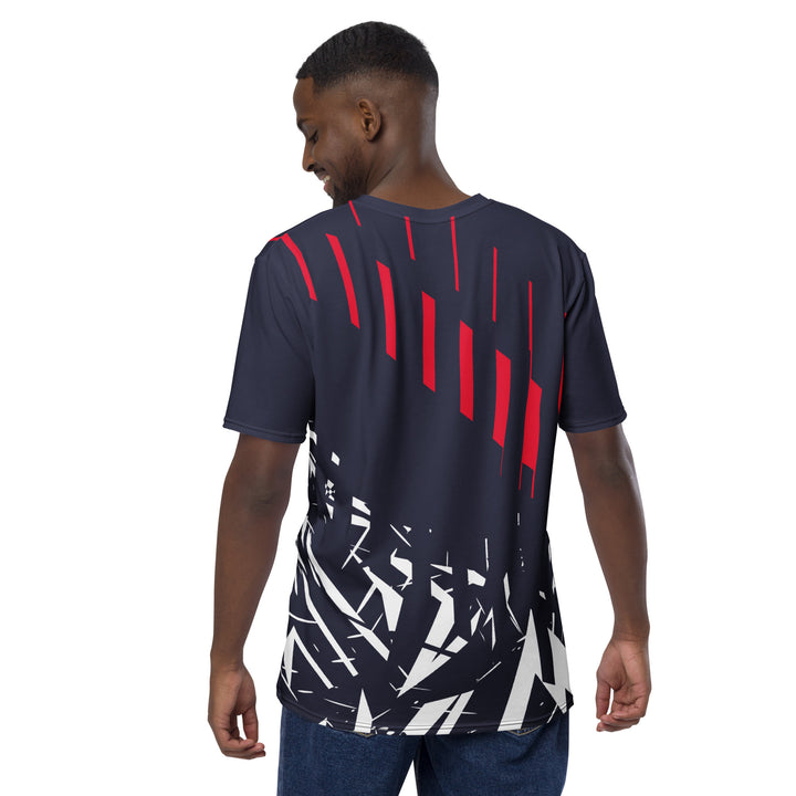 Premium Men's Jersey - Grey-Red Shards