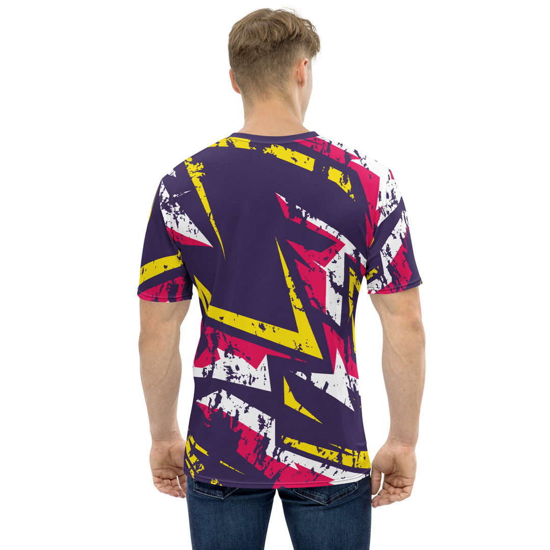 Premium Men's Jersey - Purple-Pink Graffiti