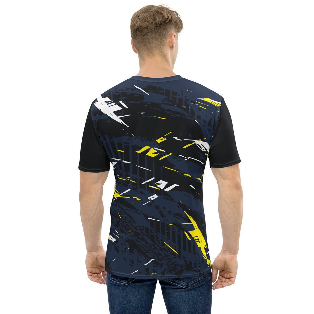 Premium Men's Jersey - Black-Yellow Sparks