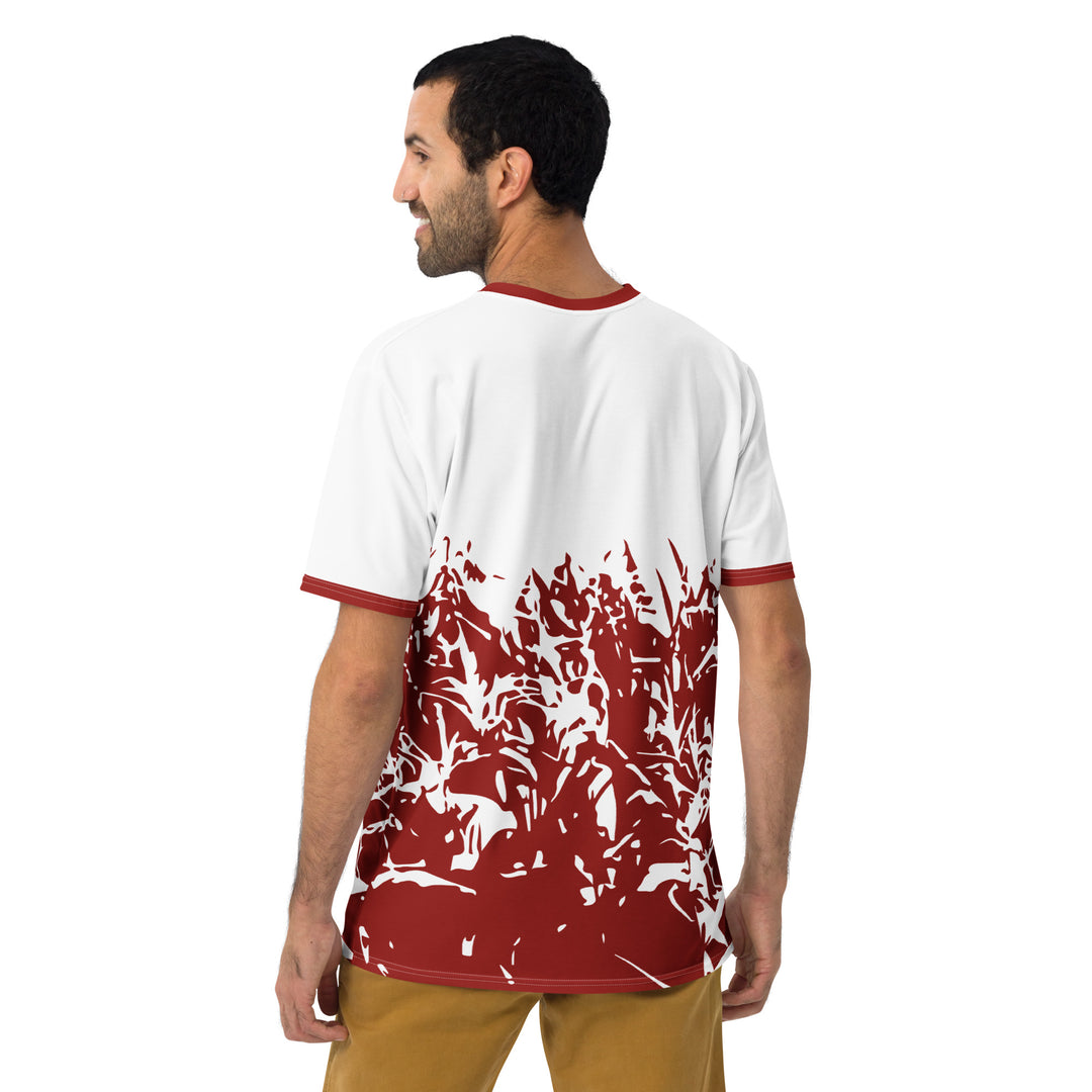 Premium Men's Jersey - Red-White Grass