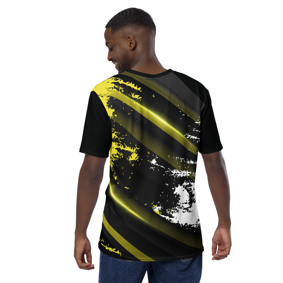 Premium Men's Jersey - Black-Yellow Shine