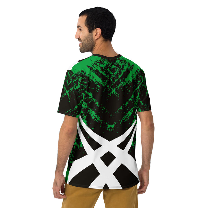 Premium Men's Jersey - Black-Green Tribal