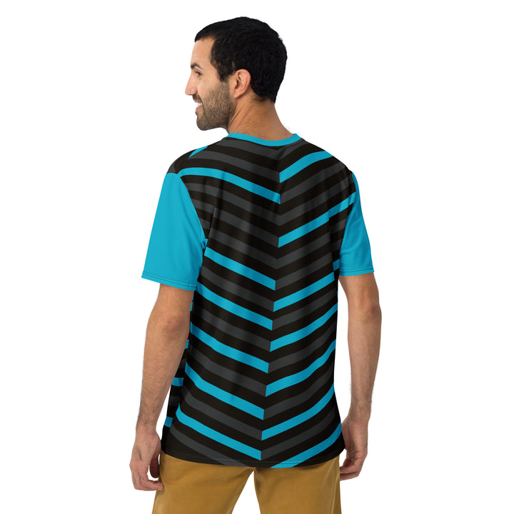 Premium Men's Jersey - Black-Blue Edge