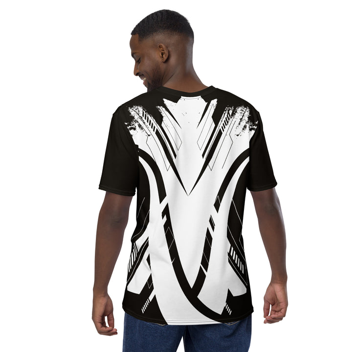 Premium Men's Jersey - White-Black Ribbon