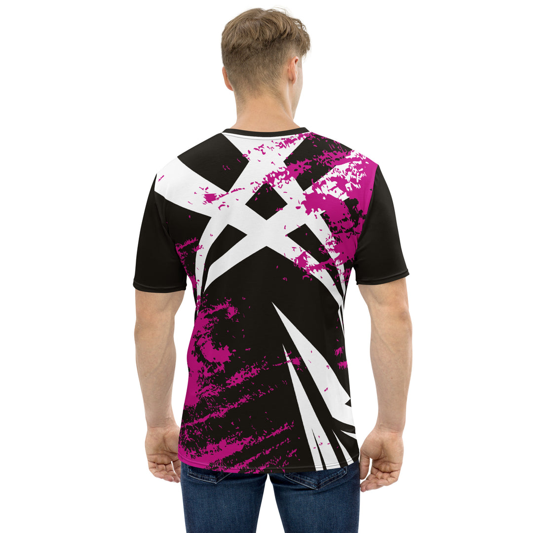 Premium Men's Jersey - Black-Pink Tribal