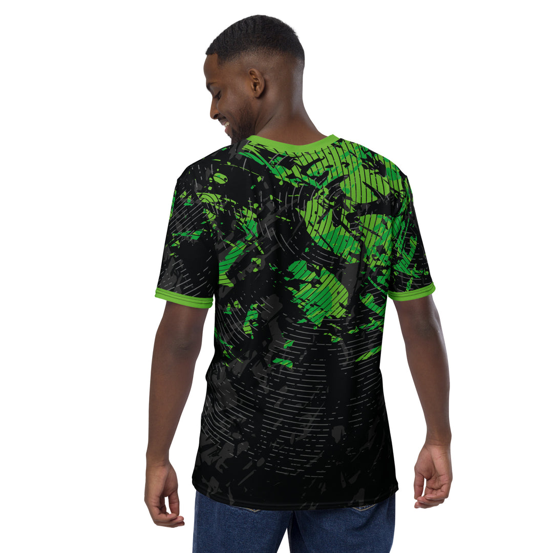 Premium Men's Jersey - Black-Green Radar