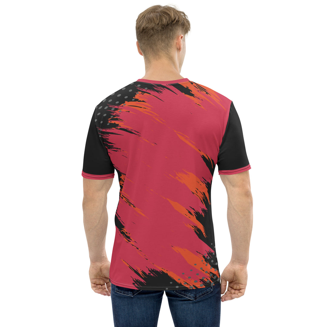 Premium Men's Jersey - Red-Black Overdraw