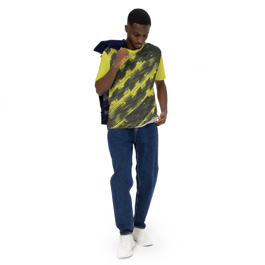 Premium Men's Jersey - Yellow-Grey Newcomer