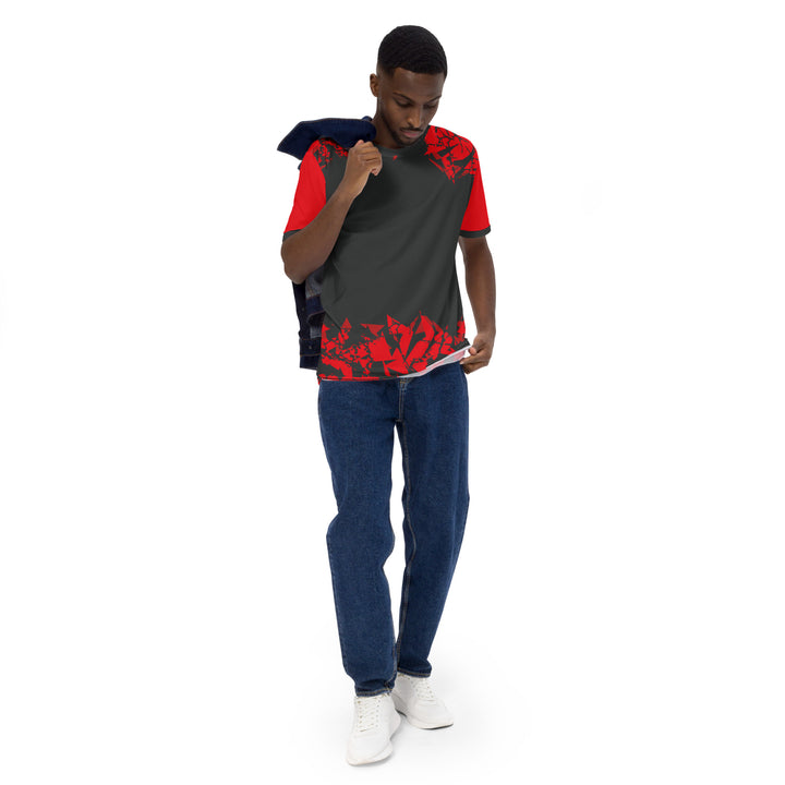 Premium Men's Jersey - Black-Red Fragment