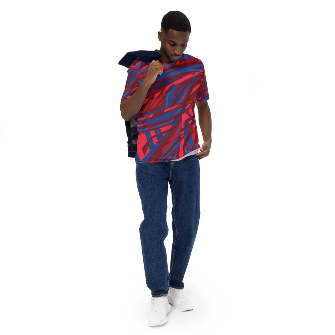 Premium Men's Jersey - Red-Blue Root