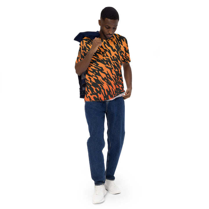 Premium Men's Jersey - Orange-Black Wild