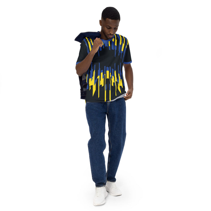 Premium Men's Jersey - Blue-Yellow Bite