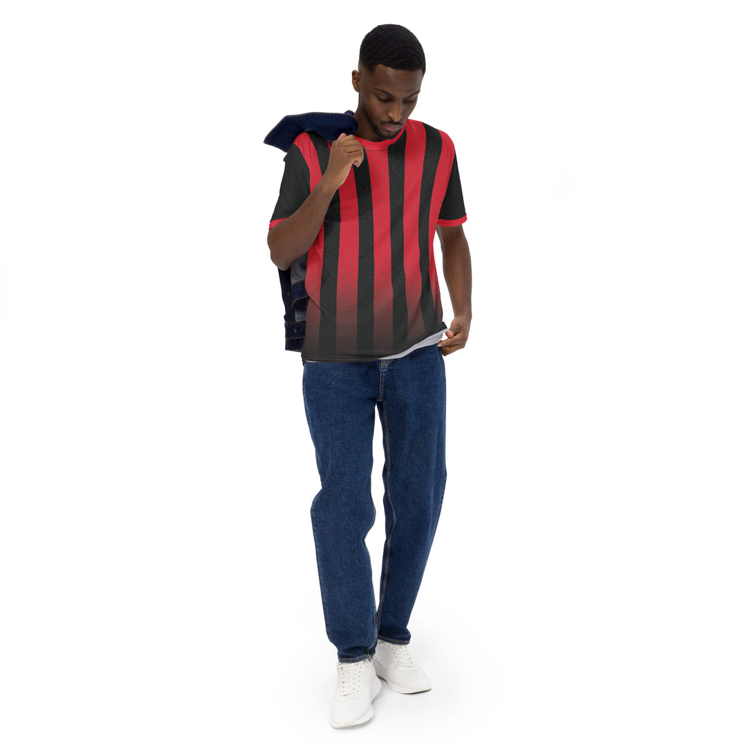 Premium Men's Jersey - Black-Red Pillar