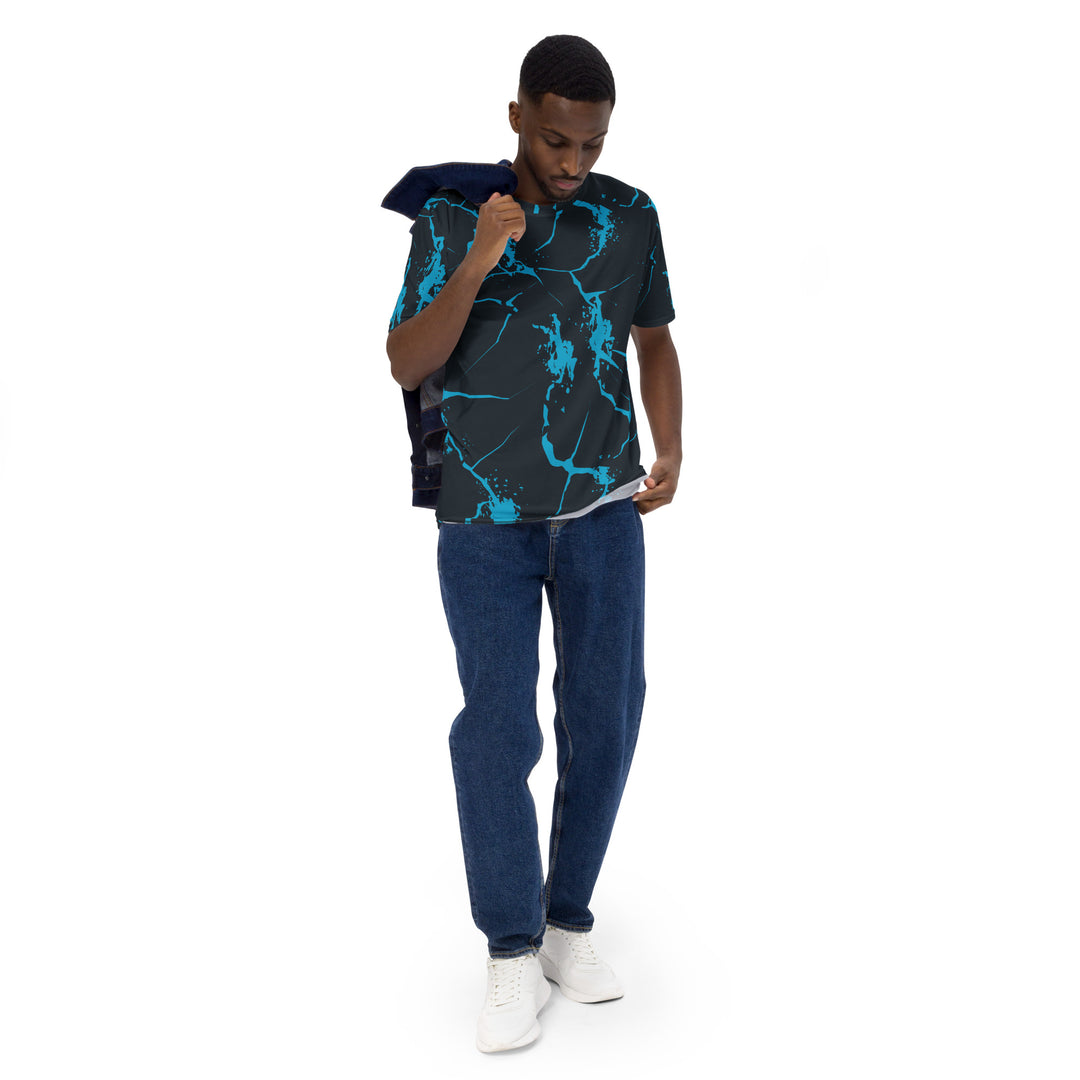 Premium Men's Jersey - Black-Blue Nerve