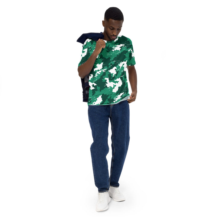 Premium Men's Jersey - Green-White Cloud