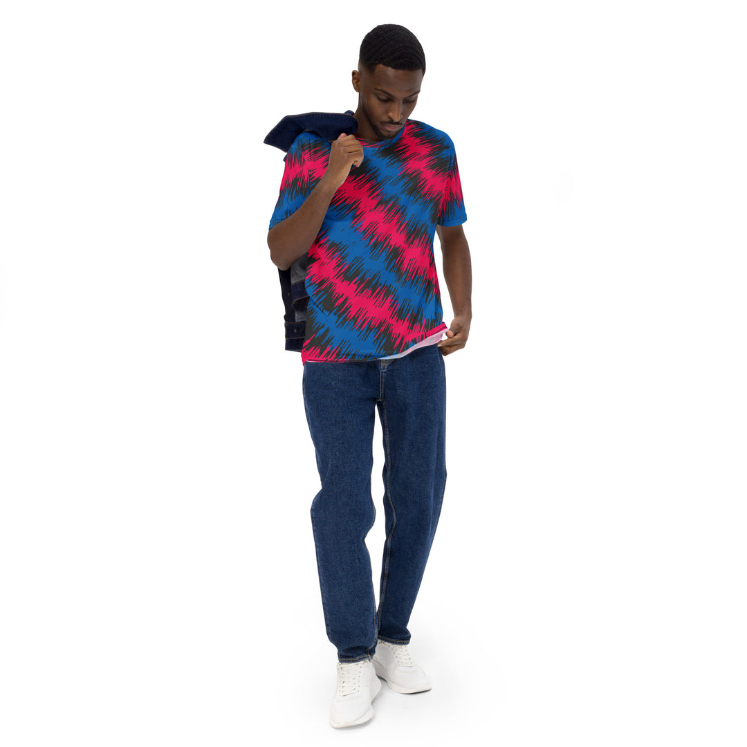 Premium Men's Jersey - Blue-Red Radio