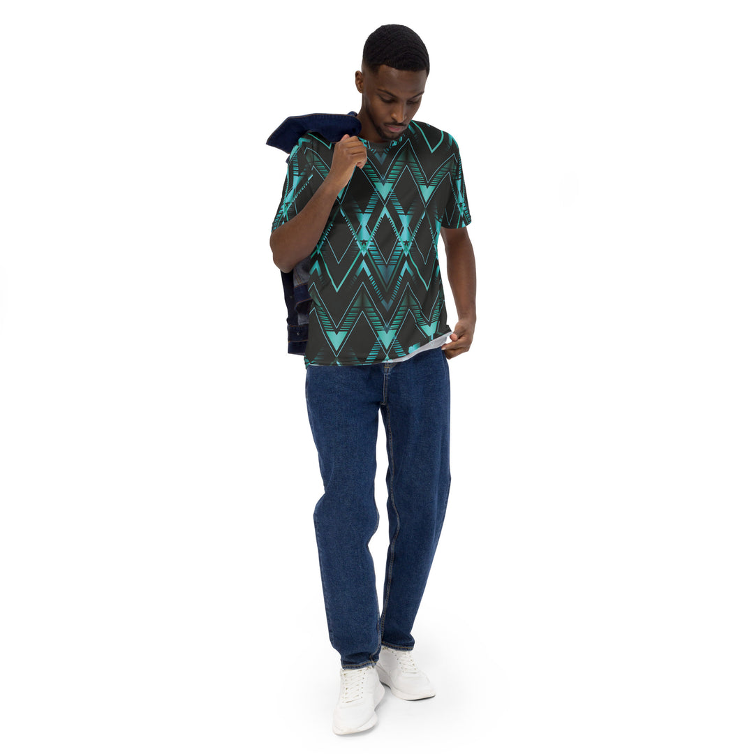 Premium Men's Jersey - Black-Turquoise Ultimate