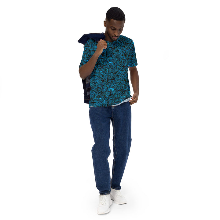 Premium Men's Jersey - Blue Curl