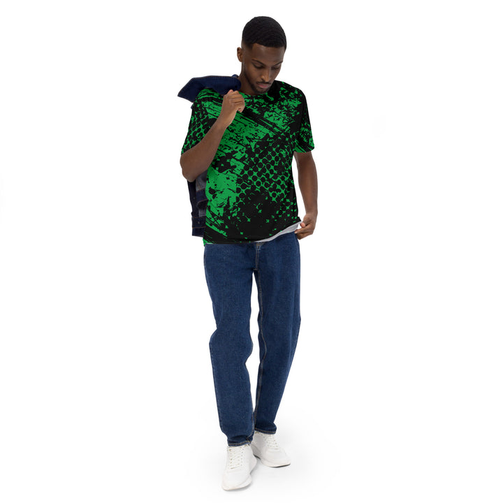 Premium Men's Jersey - Black-Green Mark