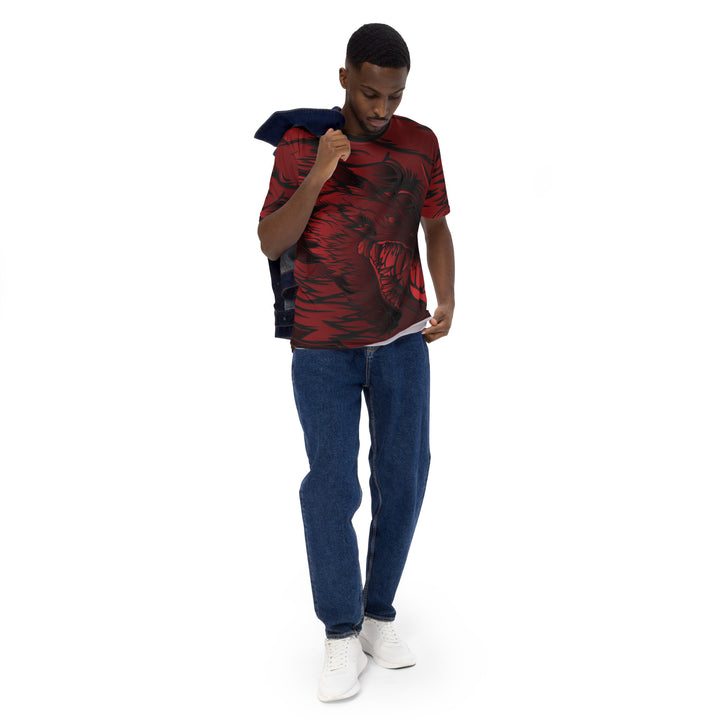 Premium Men's Jersey - Red-Black Dragon