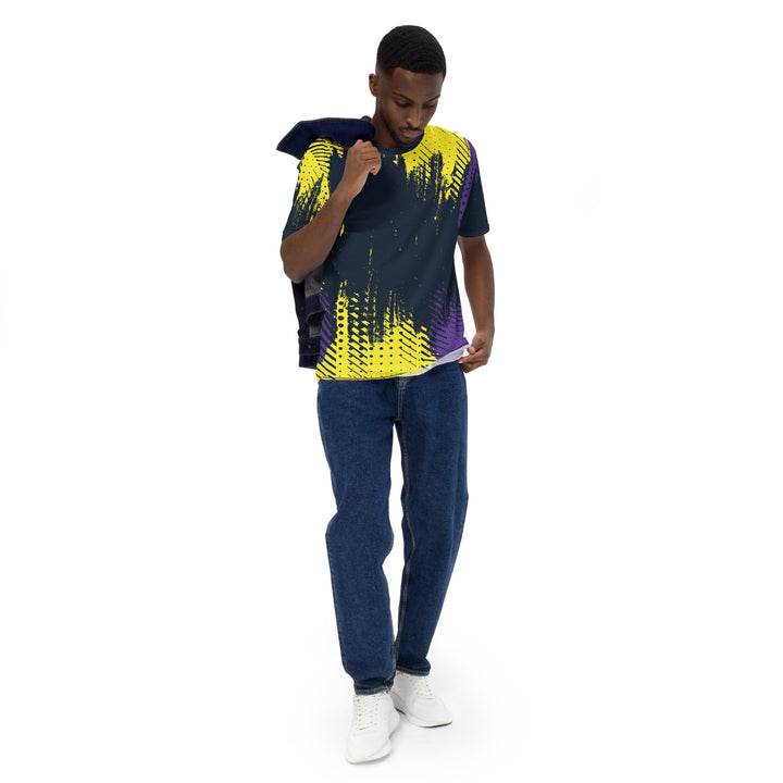 Premium Men's Jersey - Black-Yellow Wall