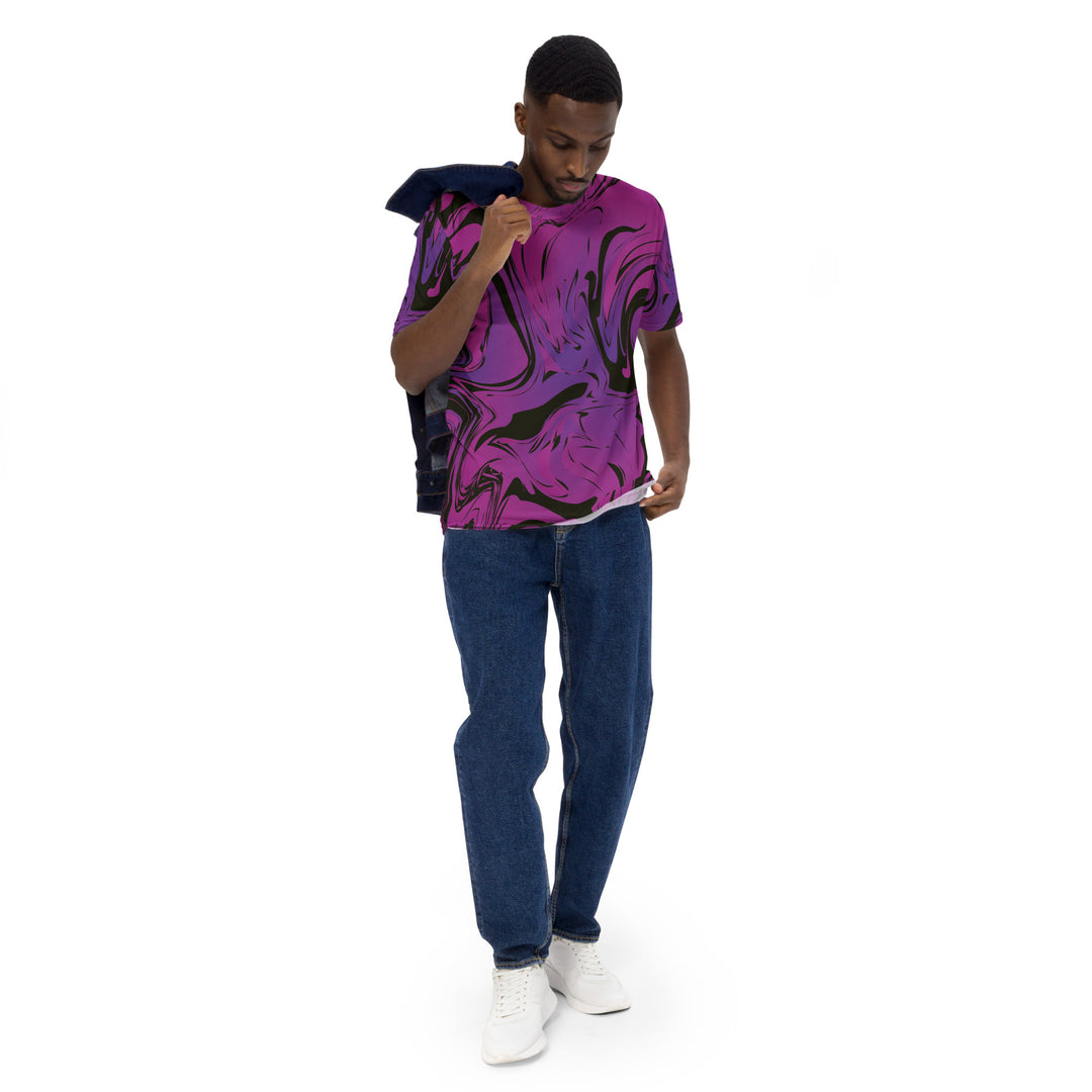 Premium Men's Jersey - Black-Purple Blend