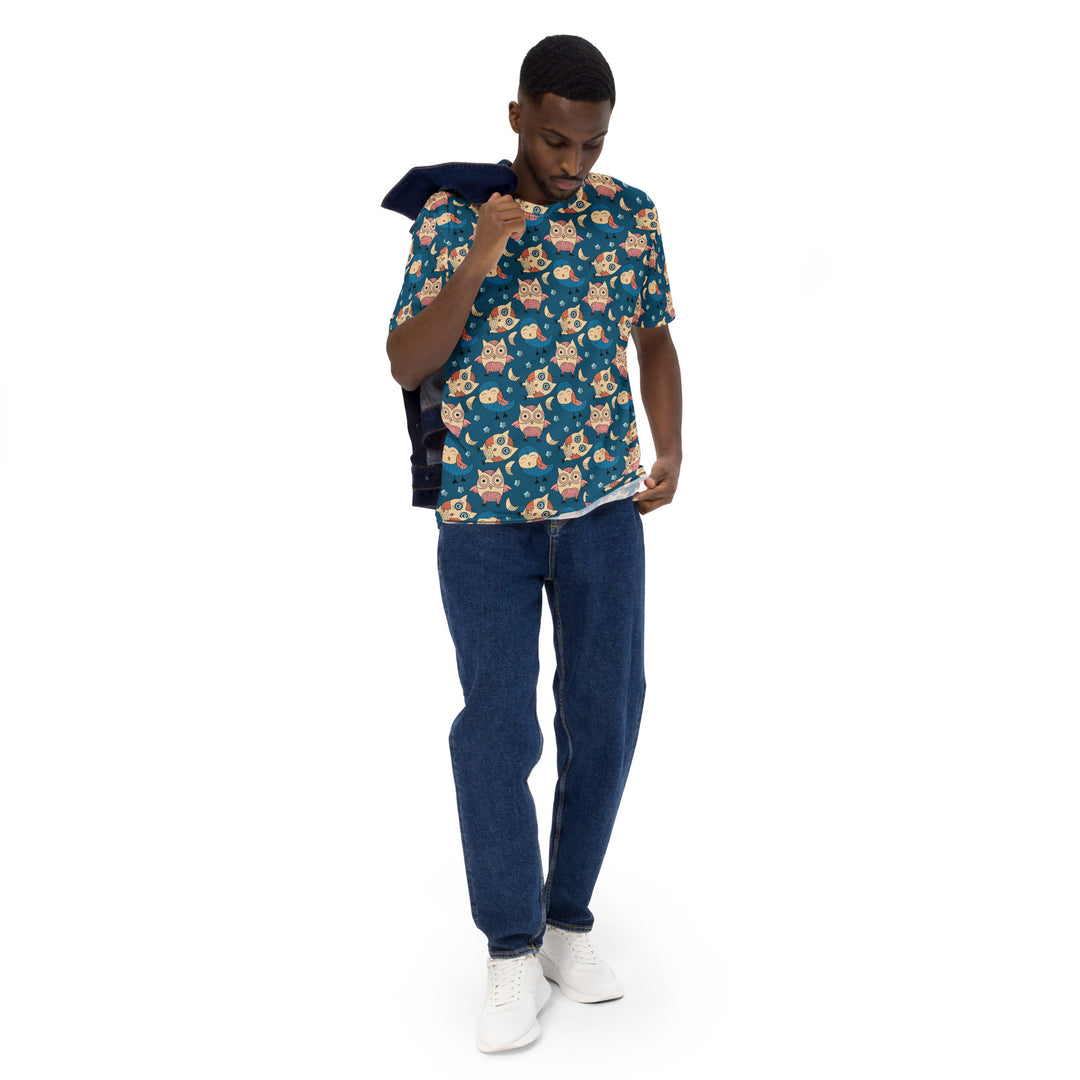 Premium Men's Jersey - Blue Owl