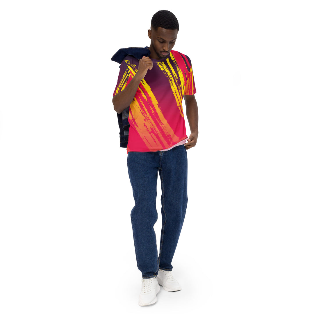 Premium Men's Jersey - Red-Yellow Beam