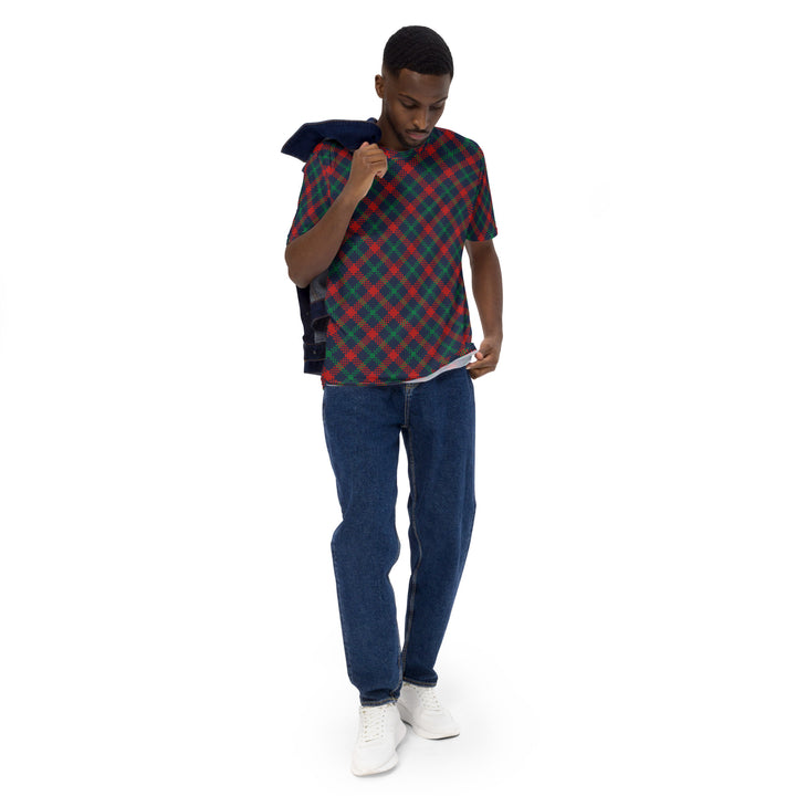 Premium Men's Jersey - Blue-Red Tartan