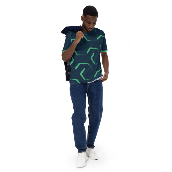 Premium Men's Jersey - Blue-Green Station