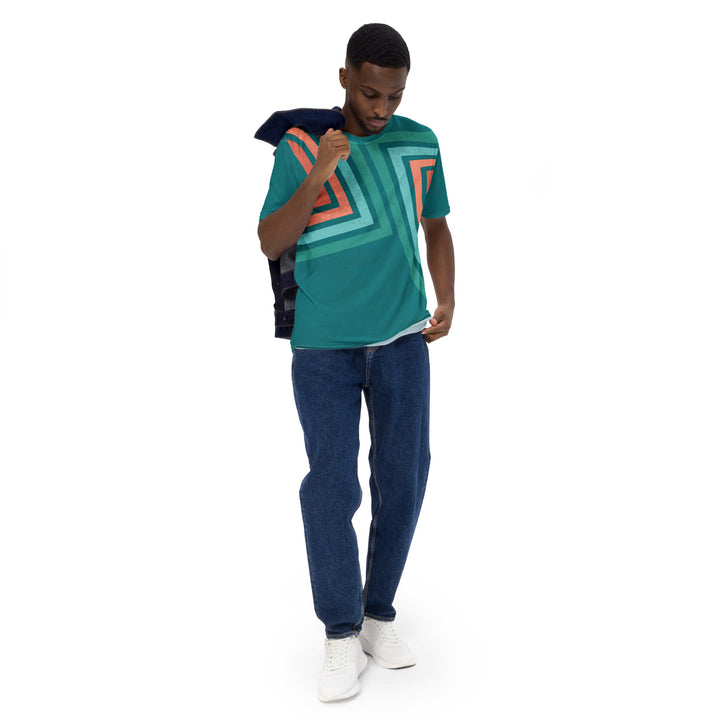 Premium Men's Jersey - Green-Orange Direction