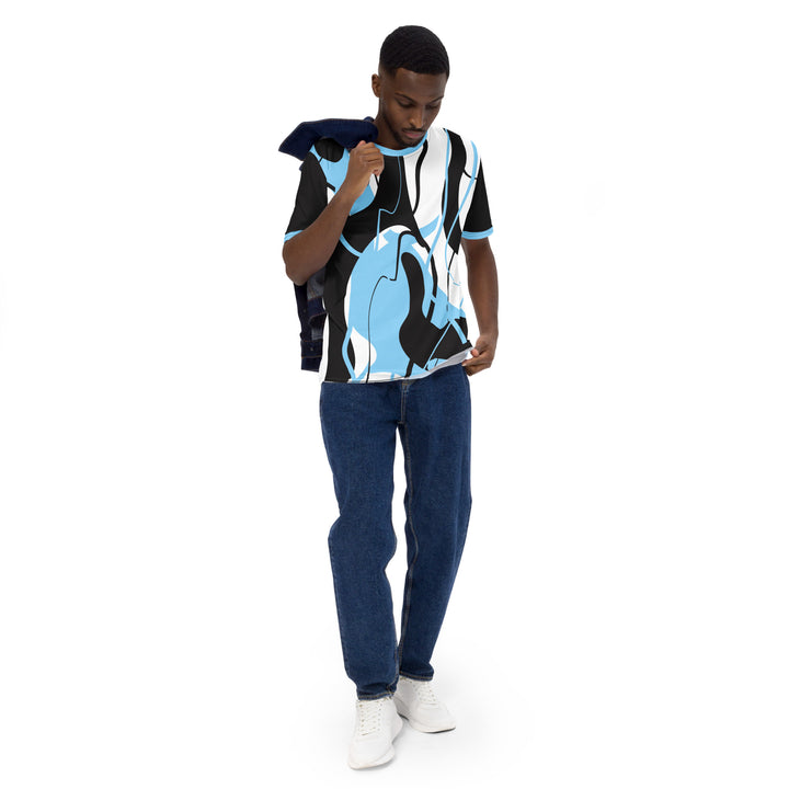 Premium Men's Jersey - Blue-Black Art