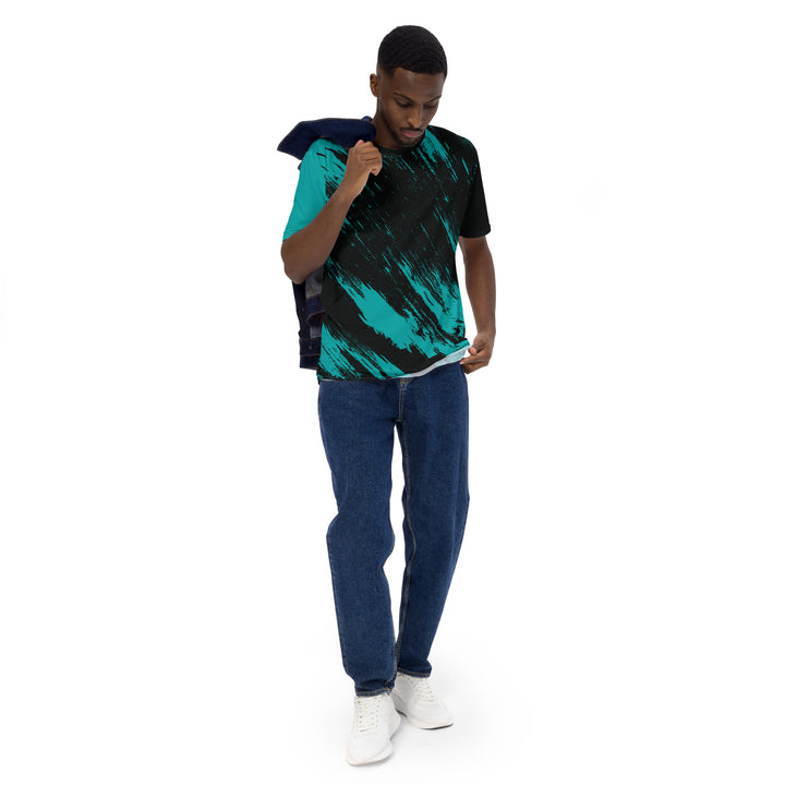 Premium Men's Jersey - Turquoise-Black Fight